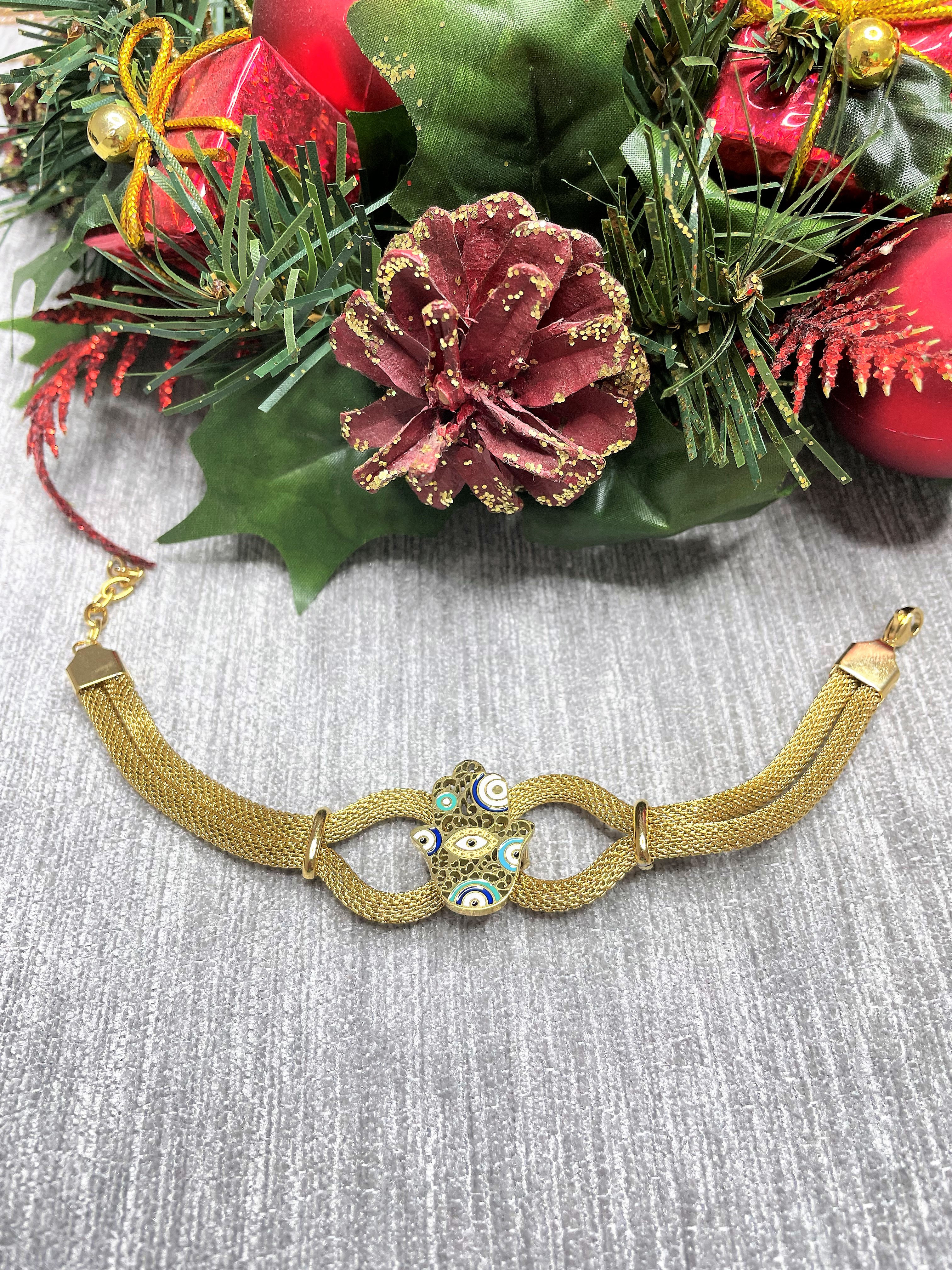 Hasır Fatma Ana Eli Çelik Bileklik