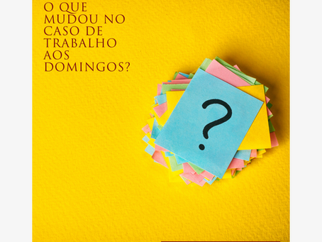 O que mudou no caso de trabalho aos domingos?