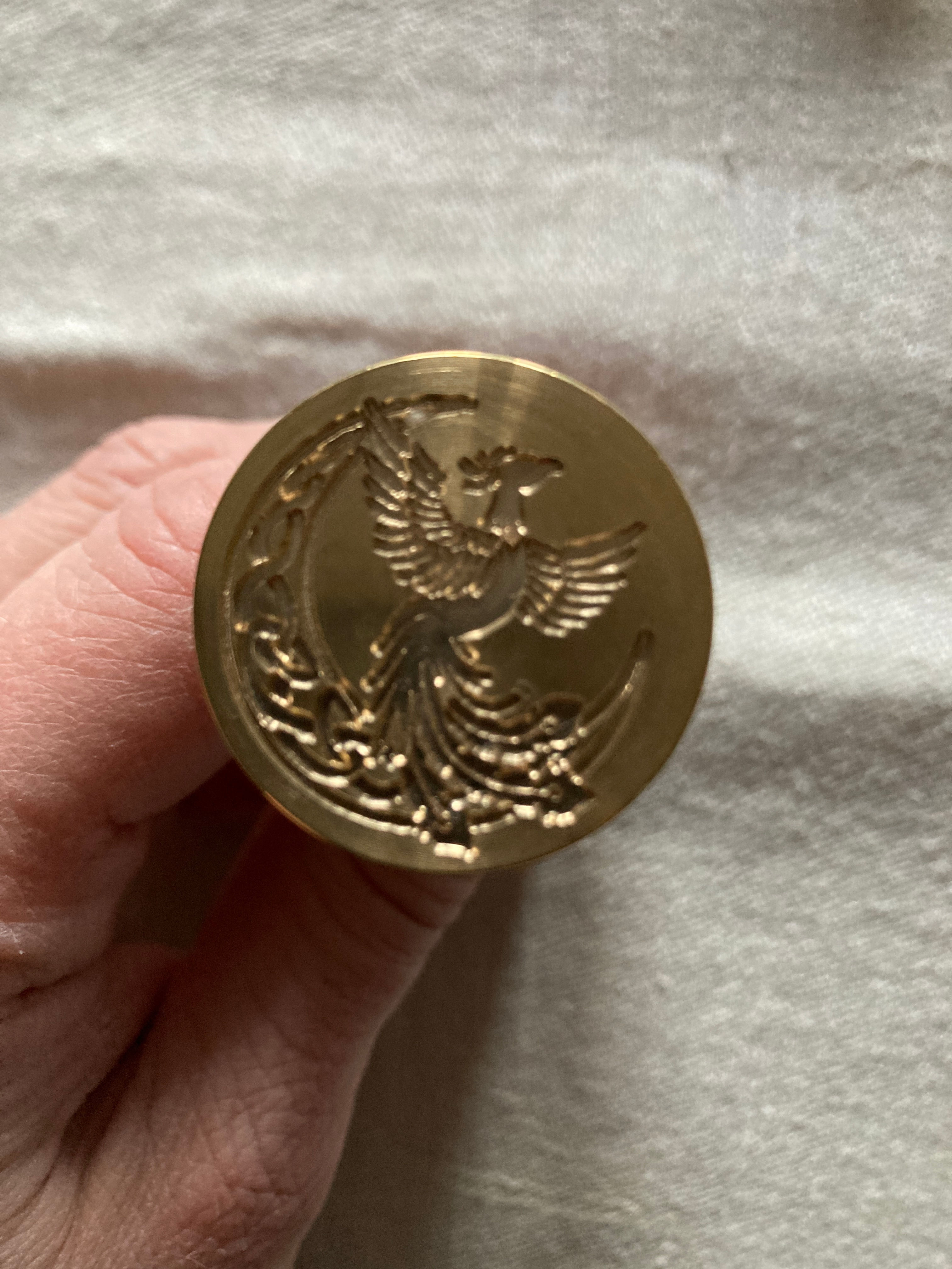 vaxstämpel fågel Fenix