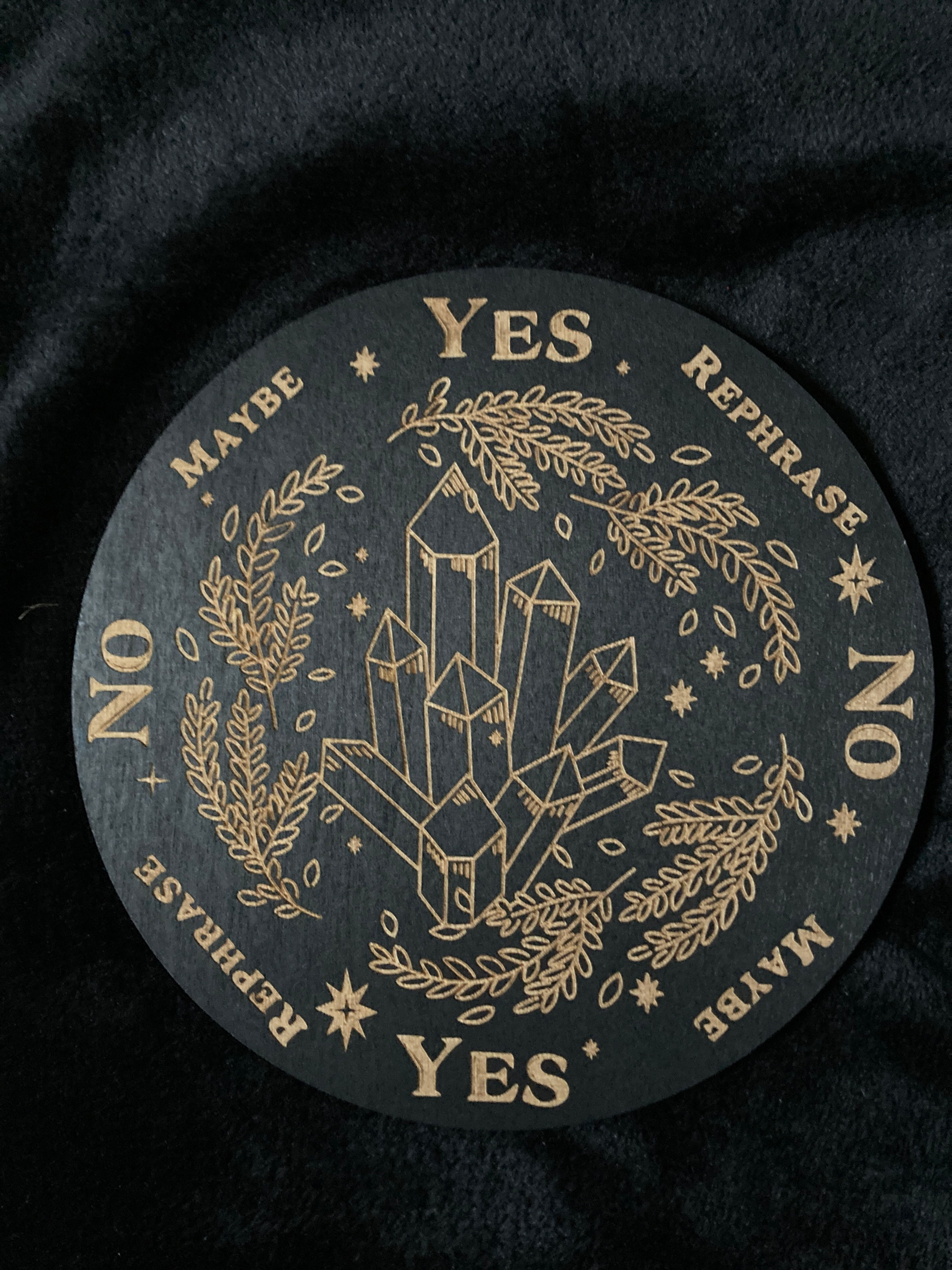 Pendelplatta kristaller