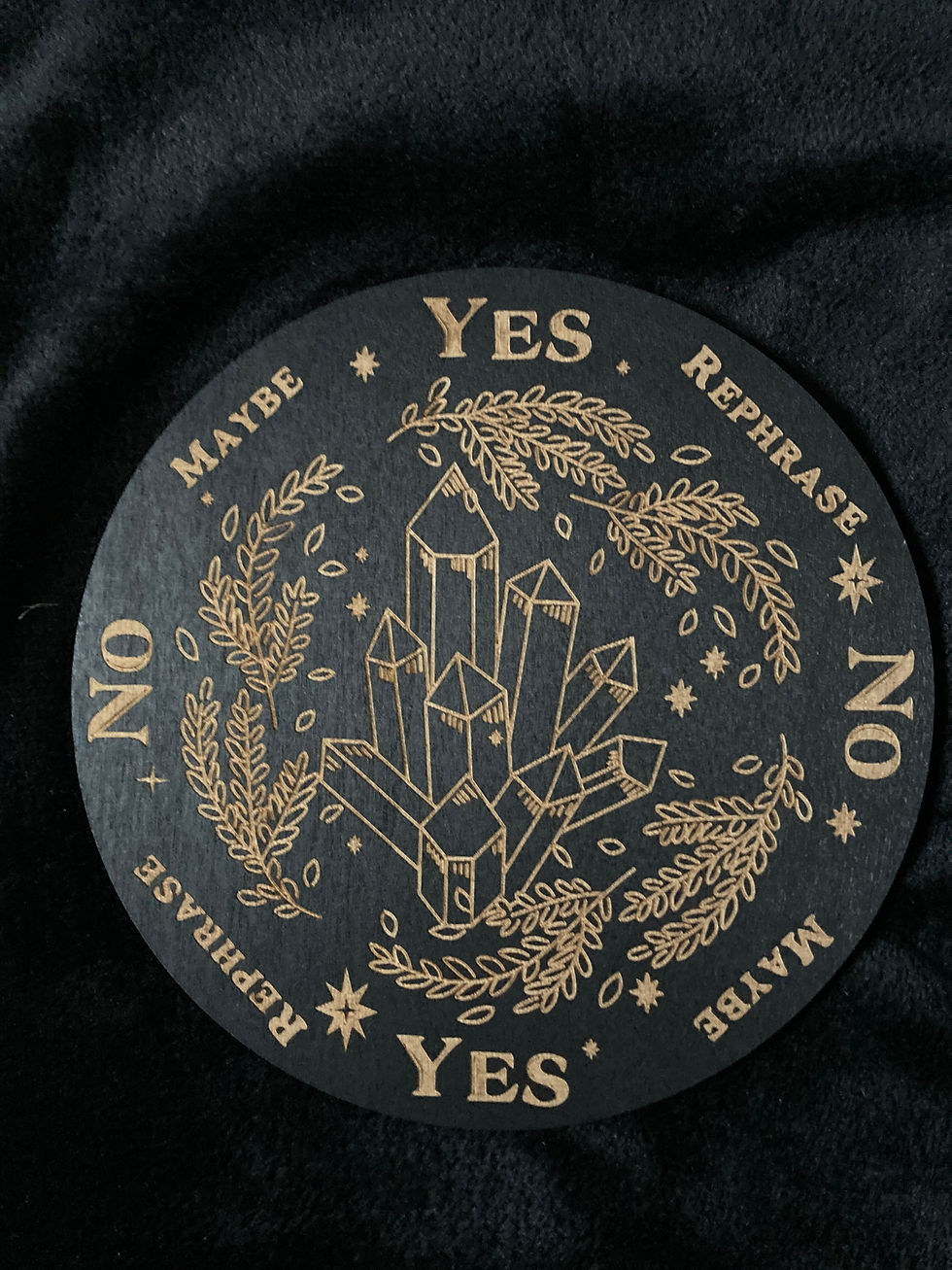 Pendelplatta kristaller