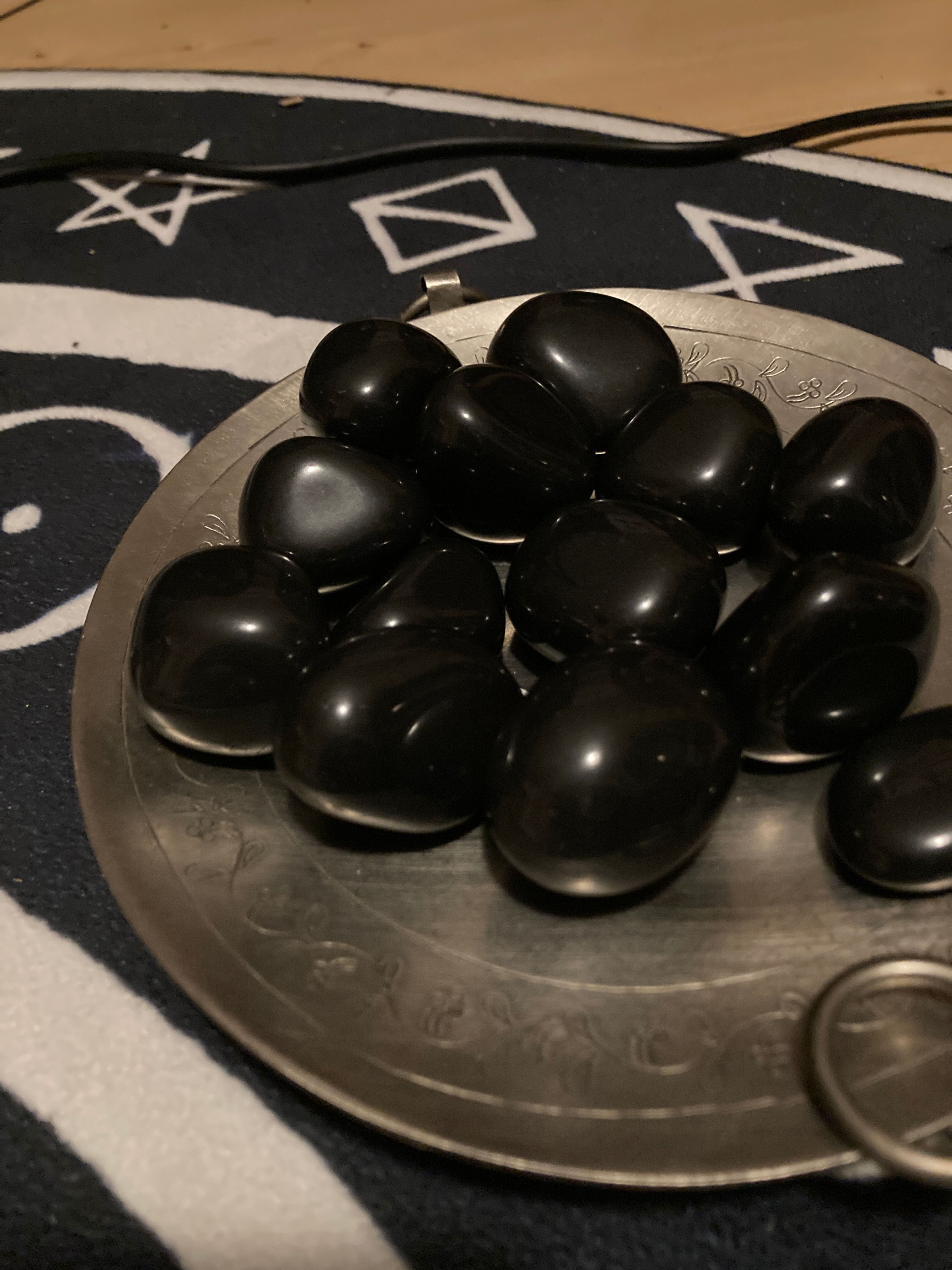 Svart Onyx 3 - 3,5 cm