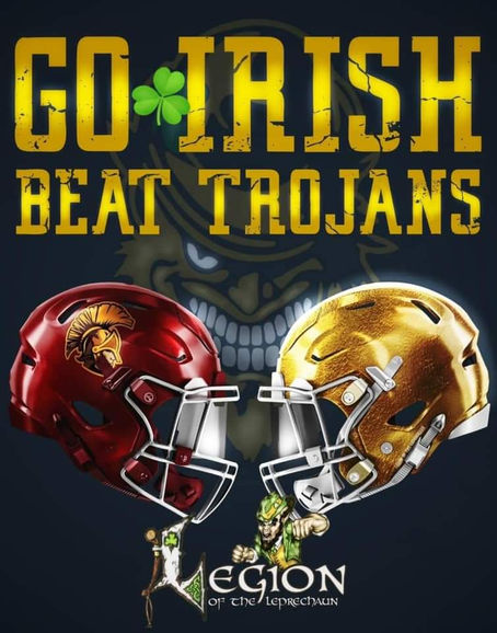 Saturday, Oct.23 – FIGHTING IRISH vs TROJANS!