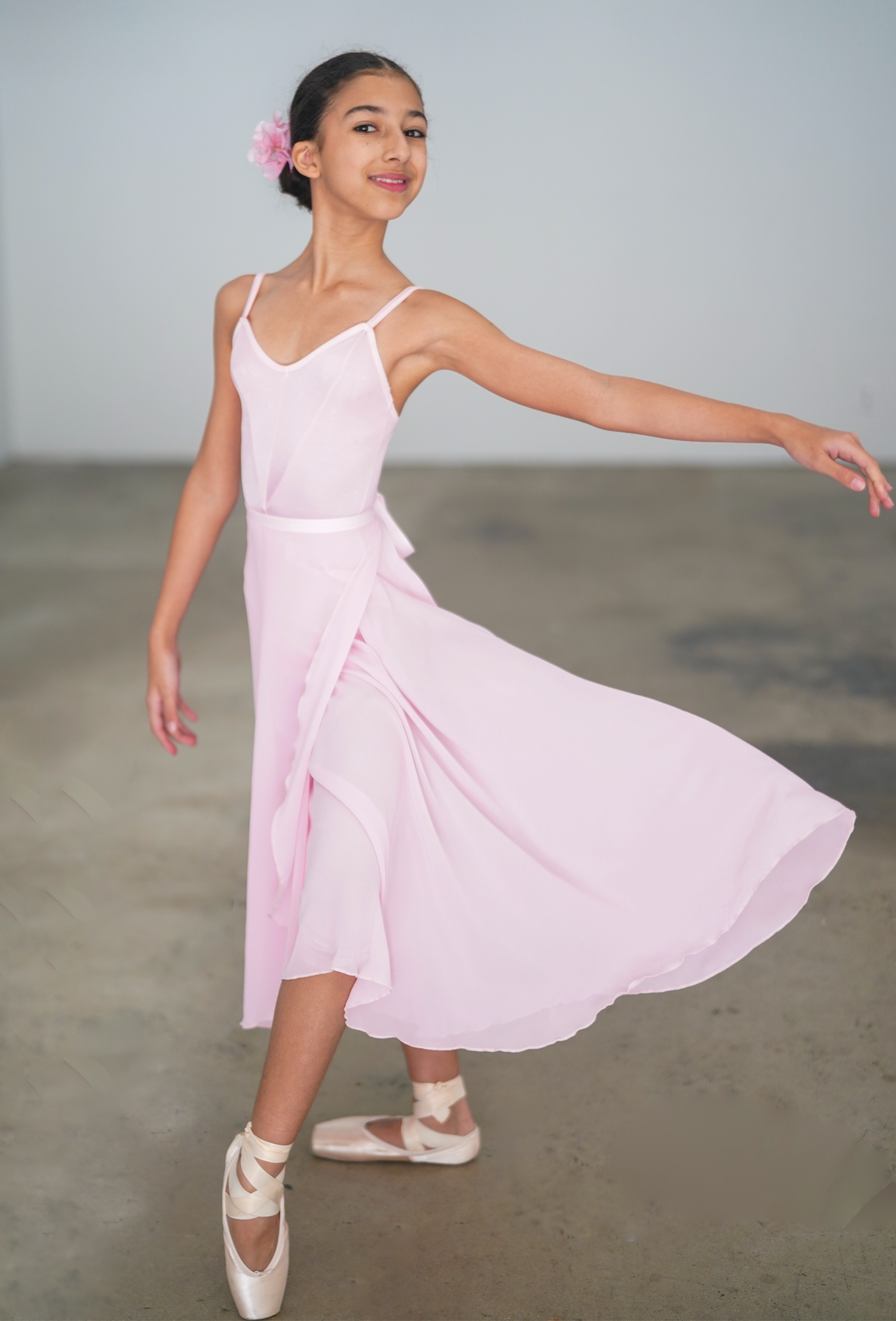 Long Wrap Skirt for Petites #1511