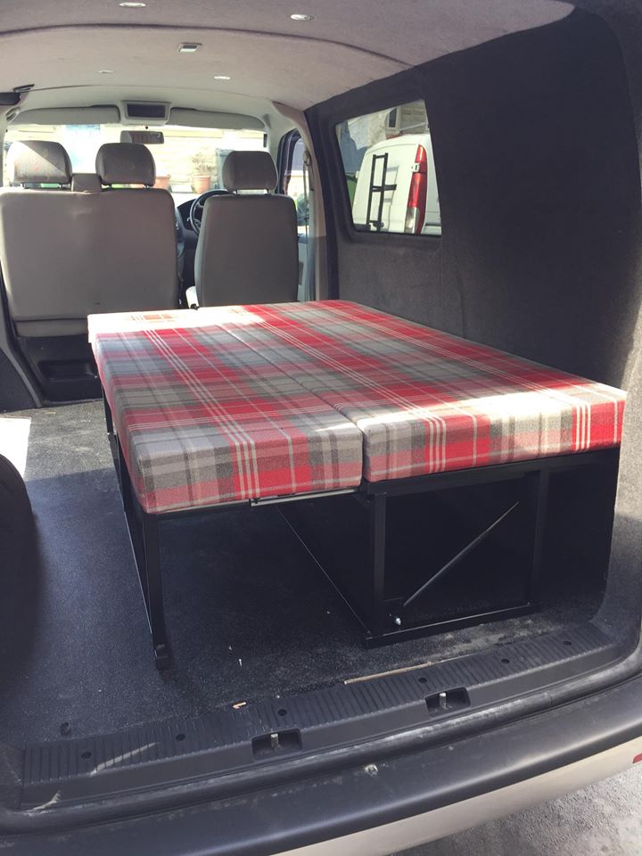 Flatout Camper Beds. Slide out Campervan Beds