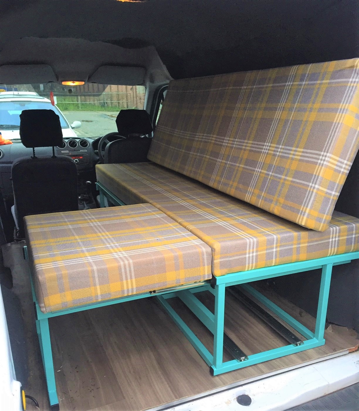 Flatout Camper Beds. Slide out Beds