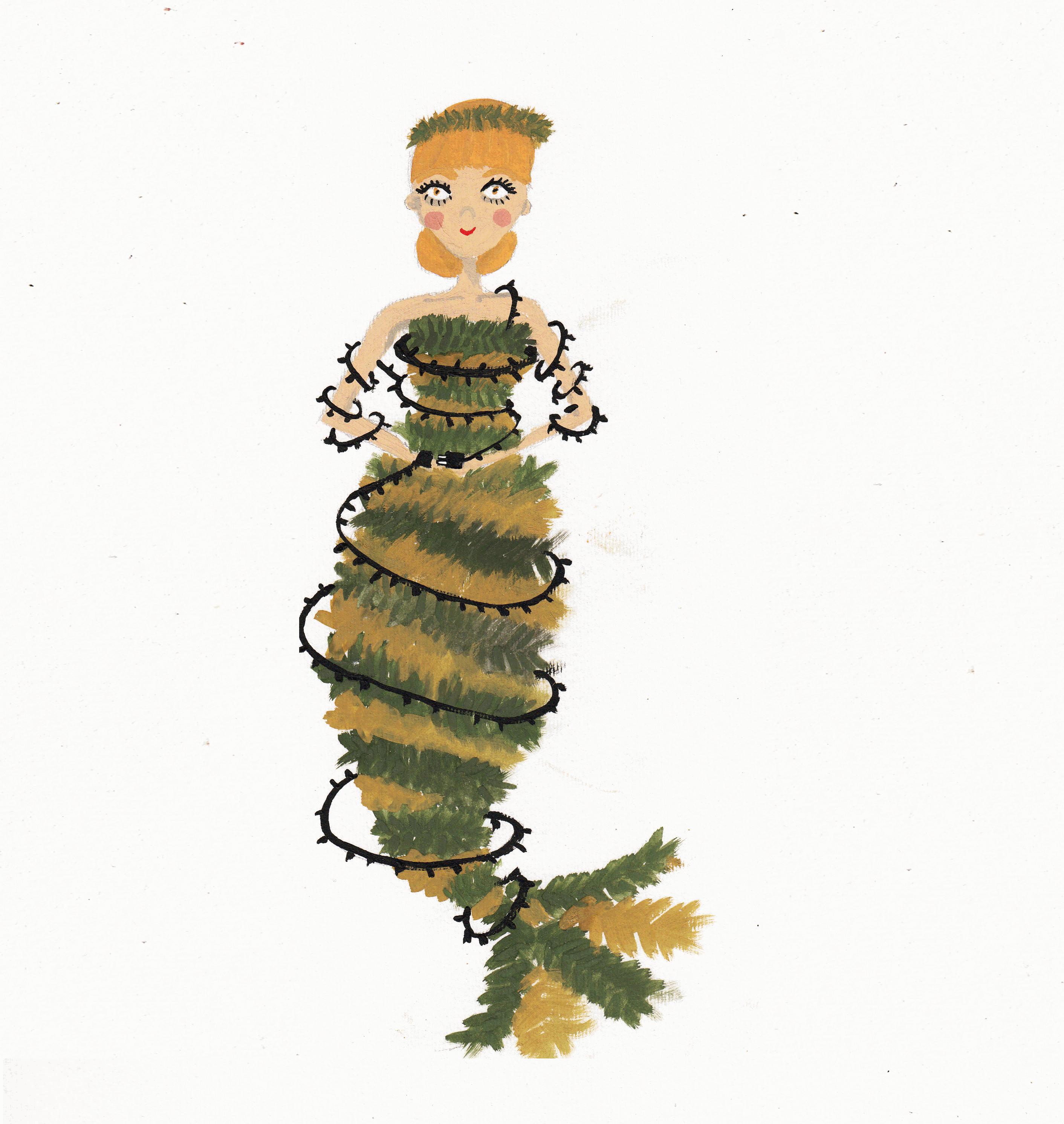 Christmas mermaid