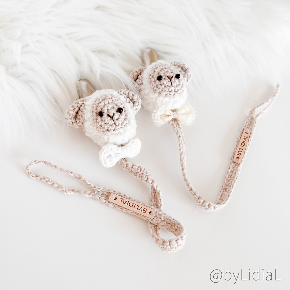 Thumbnail: Lamb Pacifier Clip