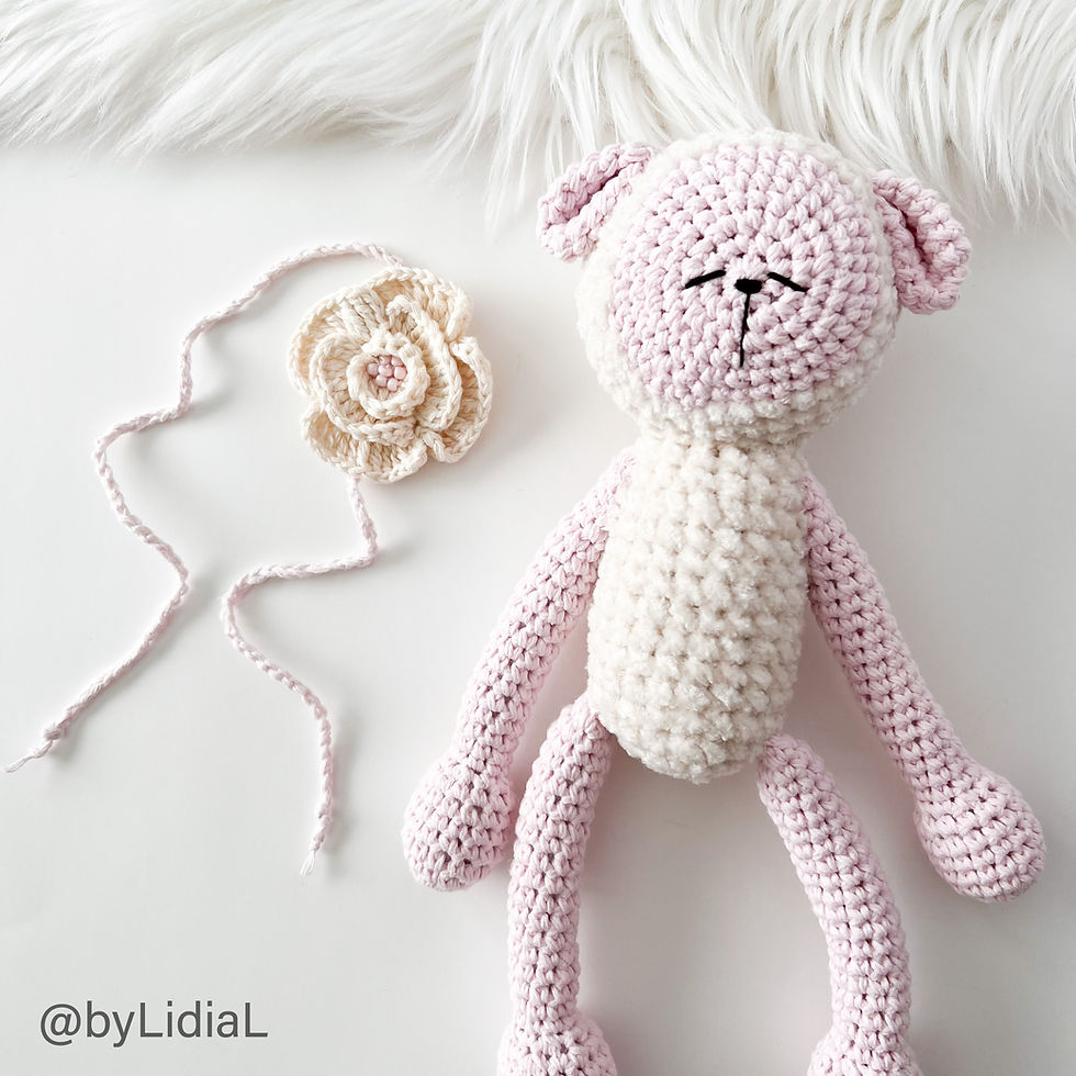Thumbnail: Lamb Toy with Headband  and  Pacifier Clip Set