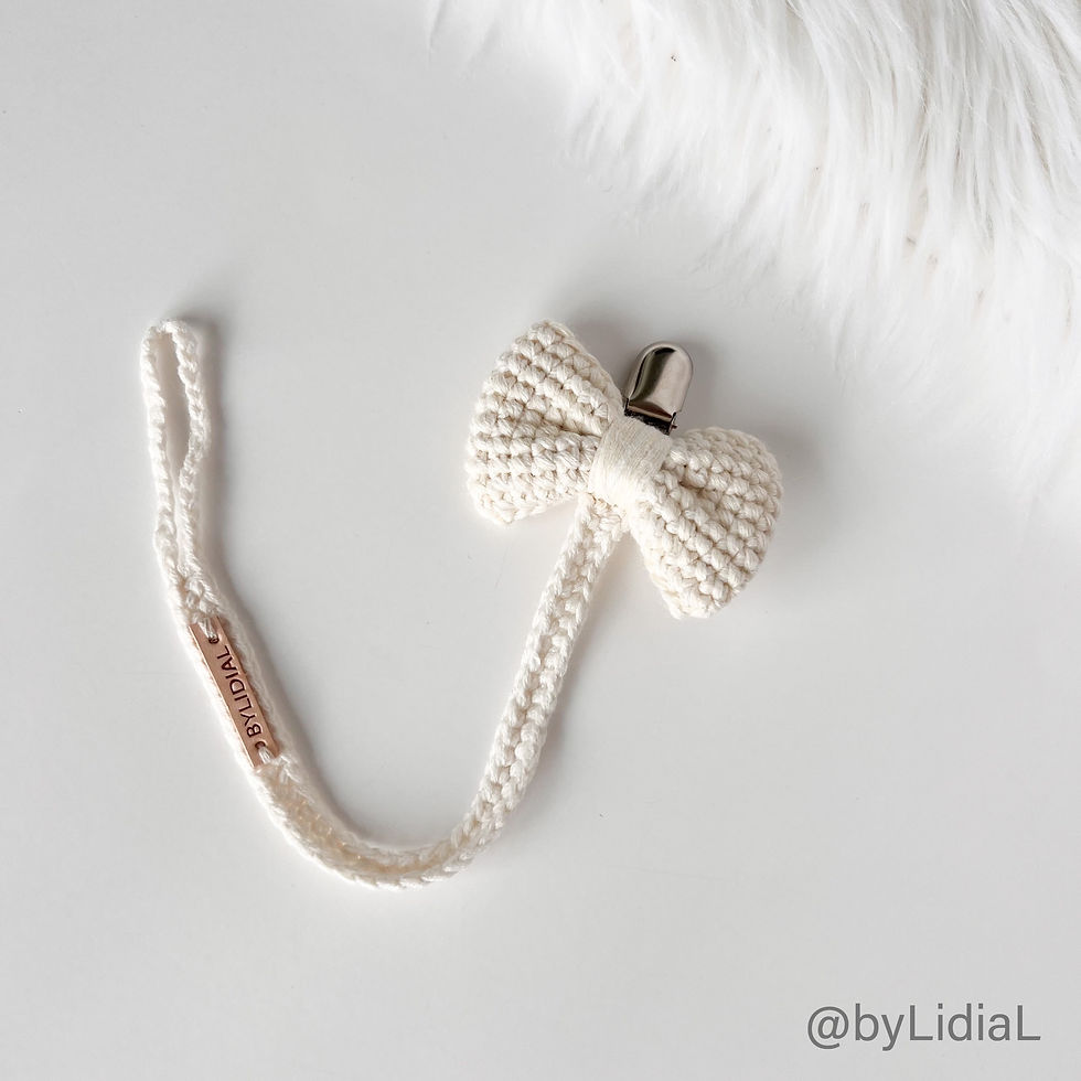 Thumbnail: Bunny Toy Bow Hair Band Pacifier Clip & Socks Set