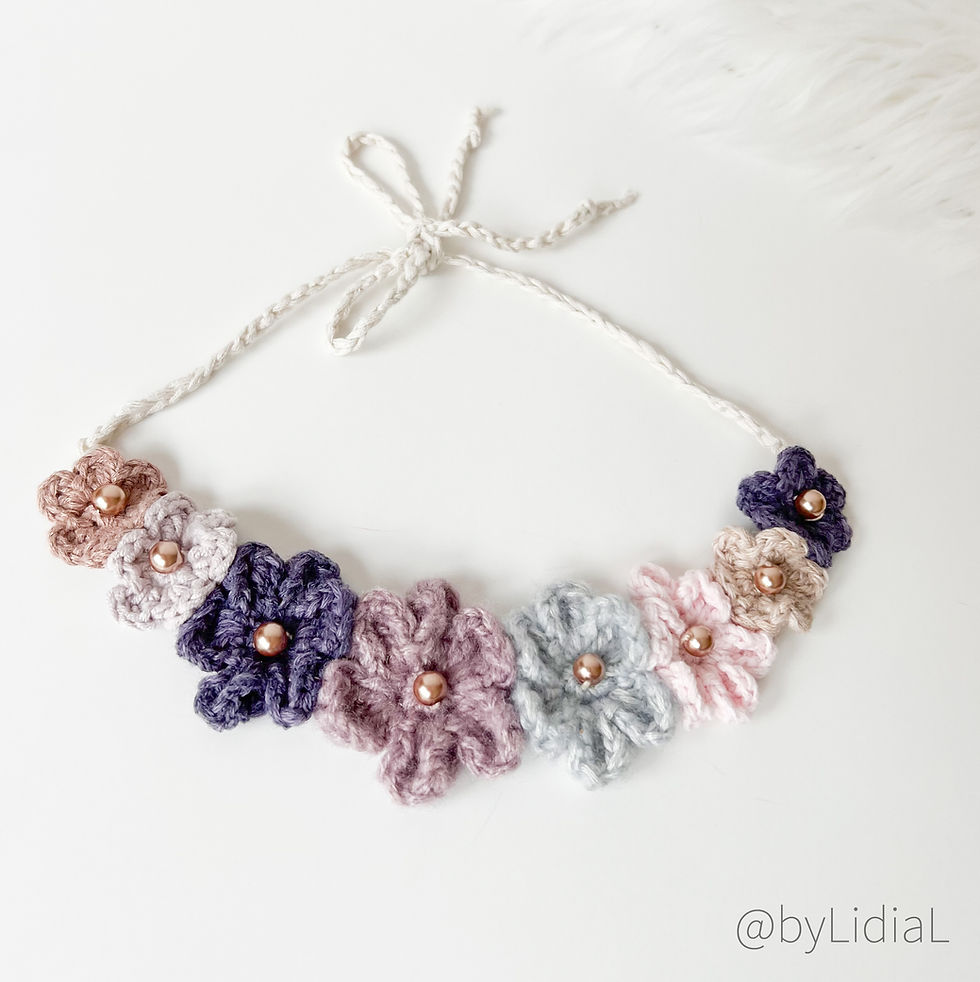  Flower Crown Headband With Tie
