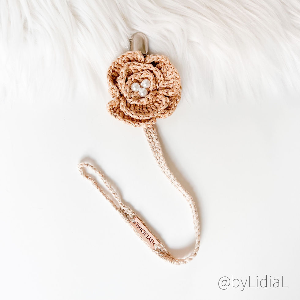 Thumbnail: Flower or Bow Pacifier Clip