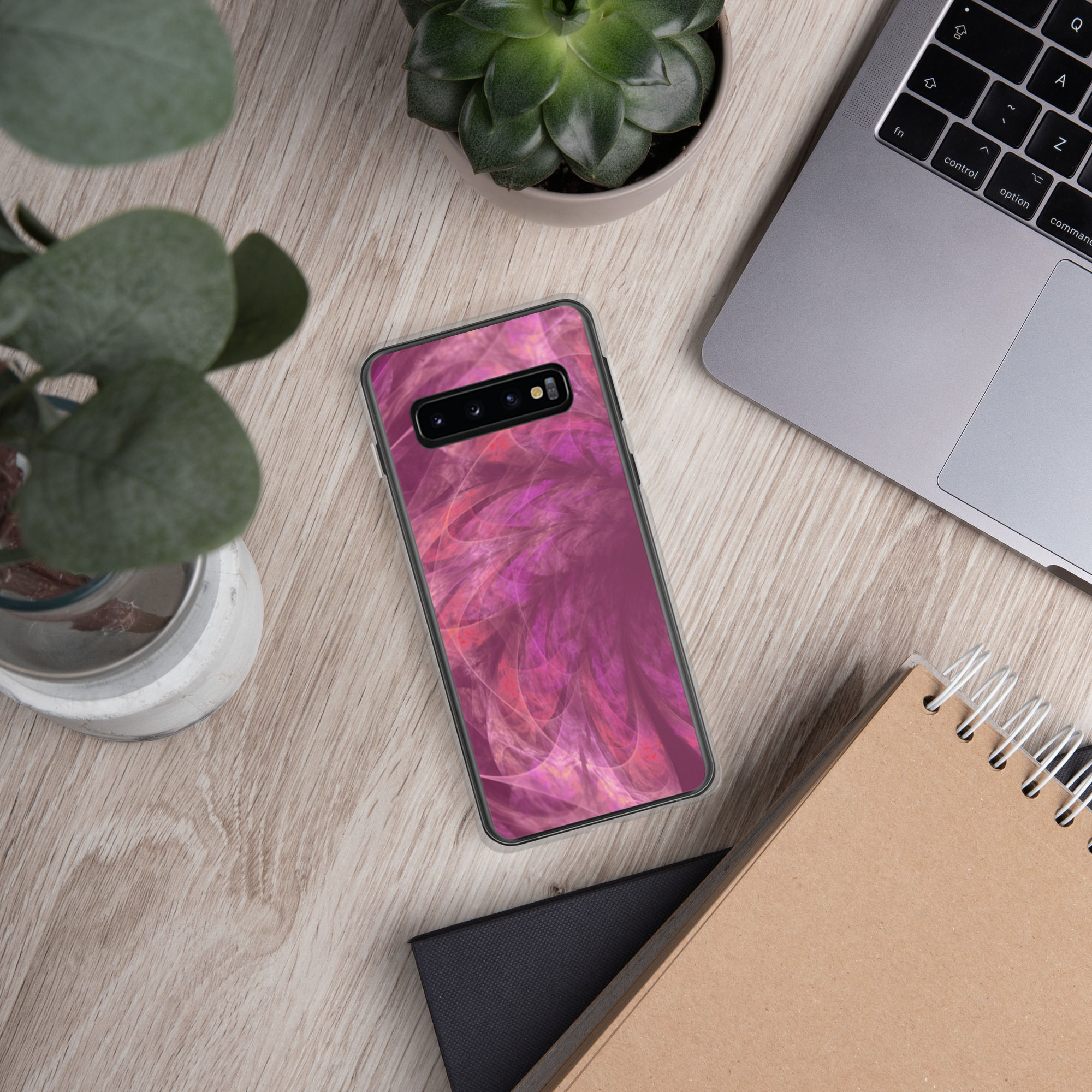Samsung Case | Abstract Fractal, Purple Pink Thin Petals (ID-072)