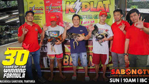 Thunderbird with Champion Handler Neil Rengalota ng NR Masaraga Gamefarm (January 1, 2023)