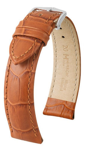 Brazalete Reloj, Hirsch Cuero, Duke L, 20mm, Rojo