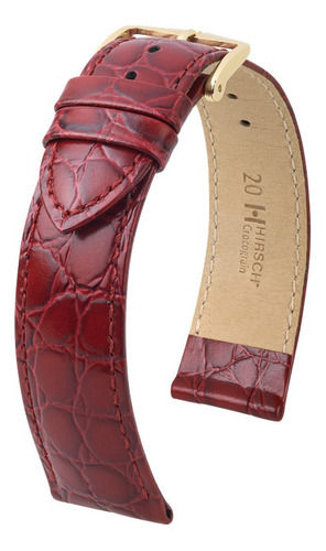 Brazalete Reloj, Hirsch Cuero, Crocograin M, 18mm, Verde