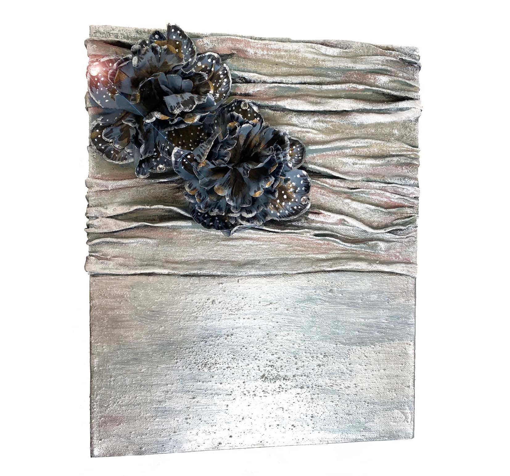 Silver Silk #3 w/ Swarovski Crystals