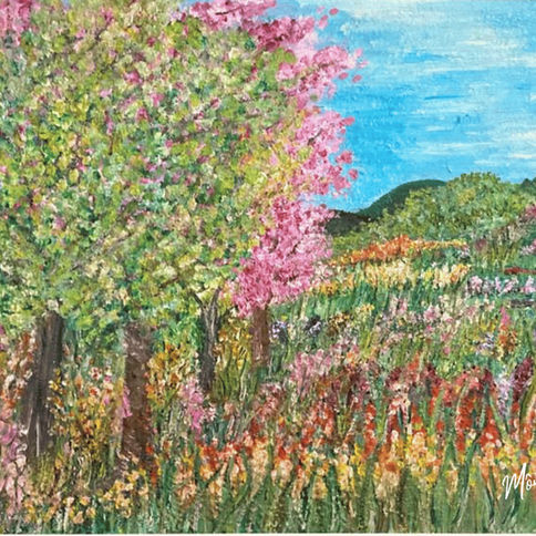 Recomeço por Mônica Beatriz Kolicheski, ID: ROC-2022-P002 - Pintura à óleo, 29,5x23,5 cm (2022)