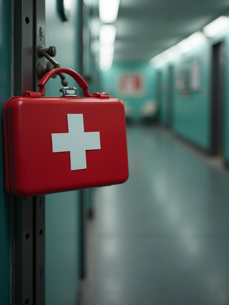 A professional first aid kit symbolizing our commitment to health and safety readiness.