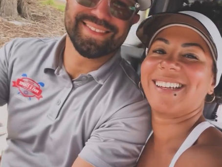 Victor & Gissel Ortega enjoying the golf course.