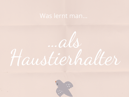 Was lernt man als Haustierhalter?
