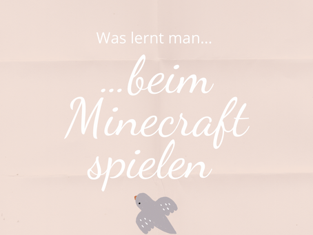 Was lernt man beim Minecraft spielen?