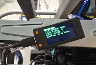 Image: GMC Cx Transfer Timer™ in use in a Mission Critical Server Room