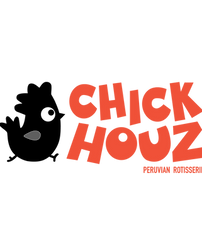 CH LOGO CON TRANSPARENCIA POLLITO NEGRO LETRAS NARANJA.png