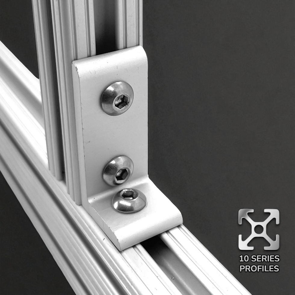 Thumbnail: 3 Hole | Inside Corner Bracket | Aluminum