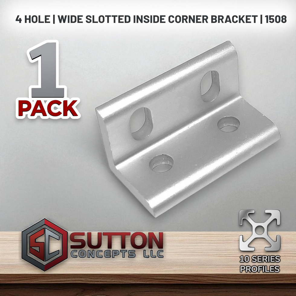 Thumbnail: 4 Hole | Slotted Wide Inside Corner Bracket
