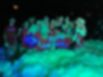 Group of girls at glow foam party
