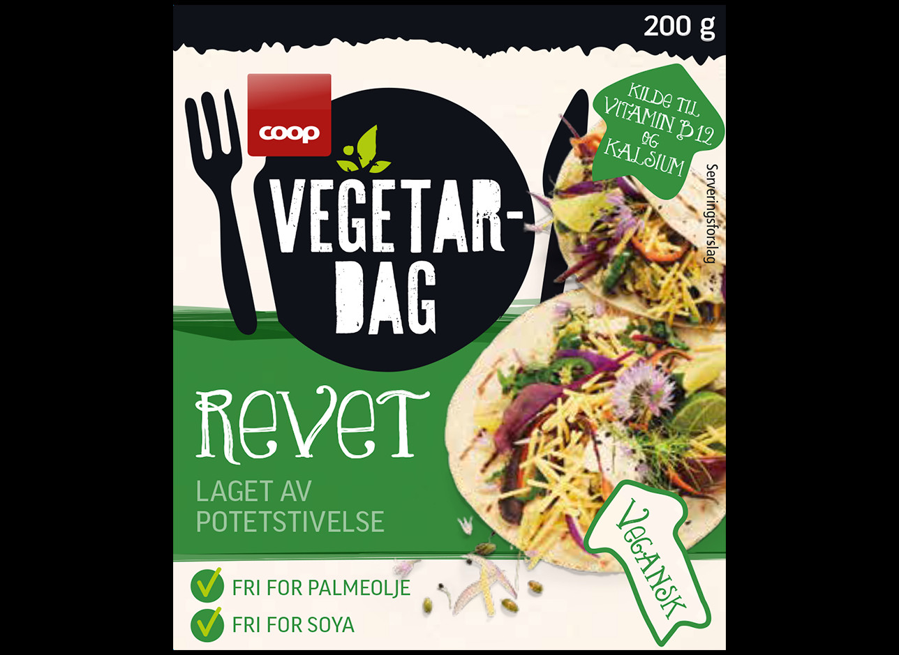 Coop vegetardag revet ost