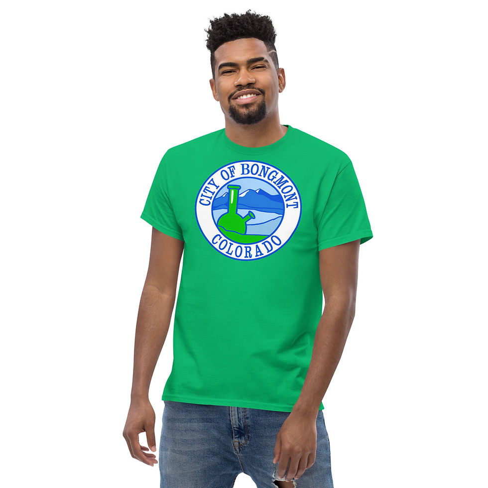 Thumbnail: City of Bongmont Tee – Funny Longmont Colorado Parody Shirt