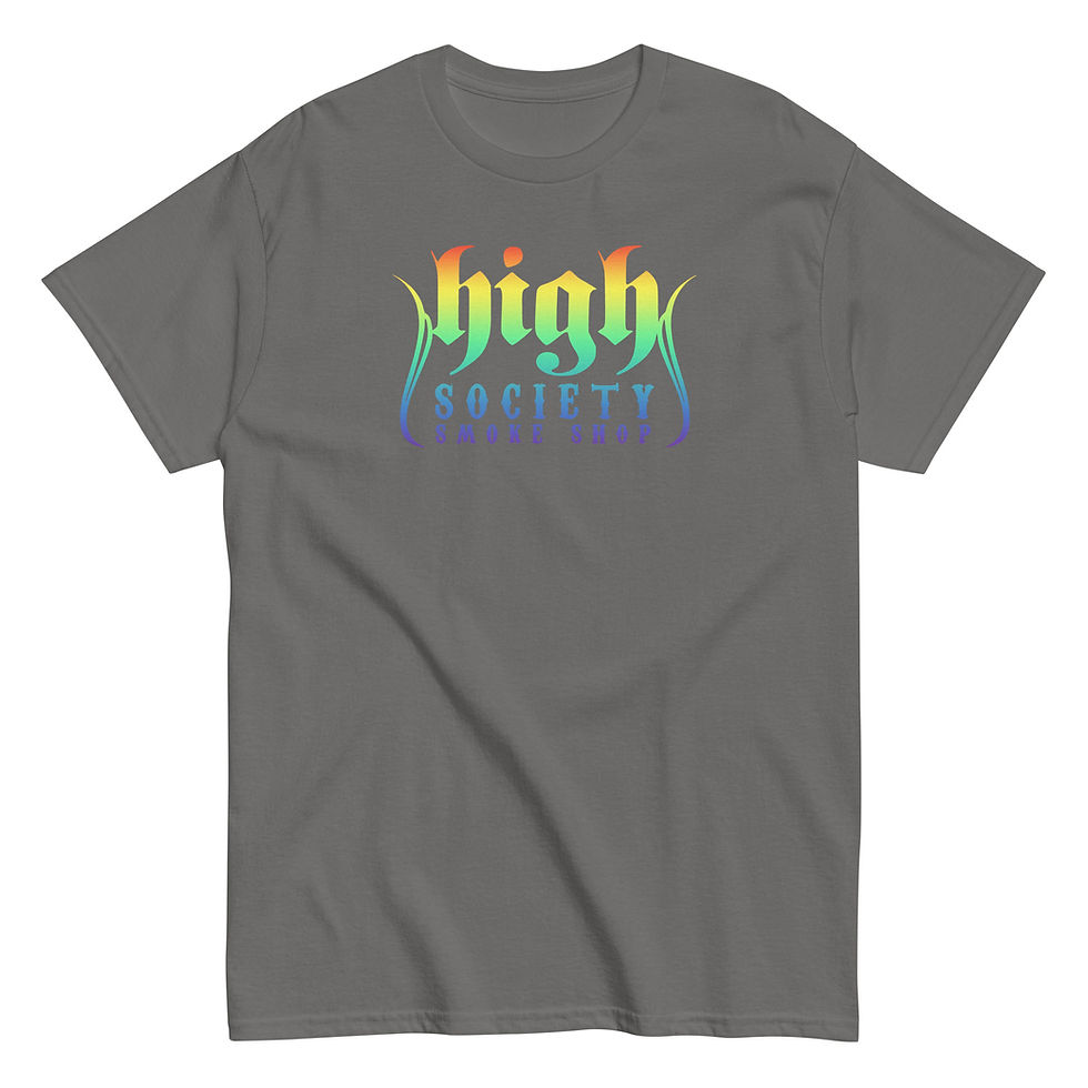 Thumbnail: High Society Rainbow Logo T-Shirt – Bold, Bright, and Elevated