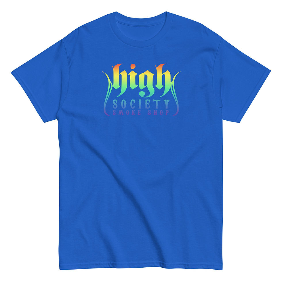 Thumbnail: High Society Rainbow Logo T-Shirt – Bold, Bright, and Elevated
