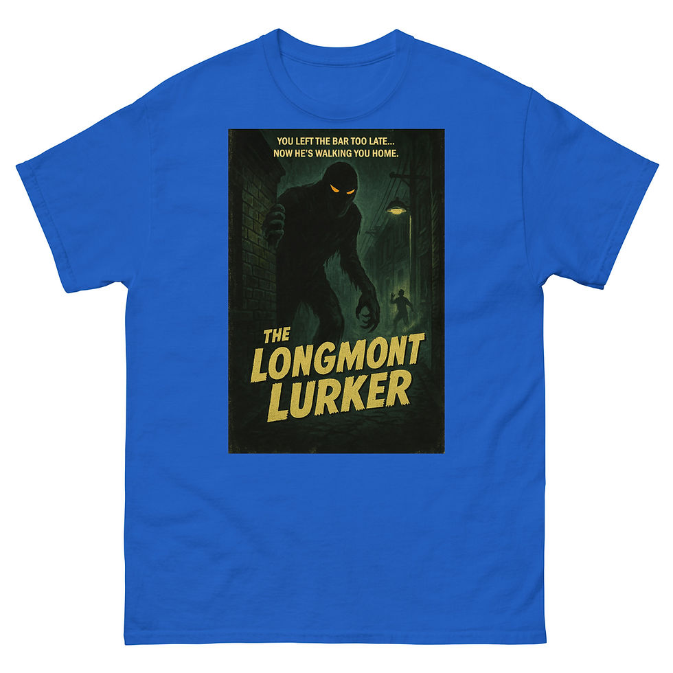 Thumbnail: Longmont Lurker Cryptid T-Shirt – Colorado Urban Legend Streetwear
