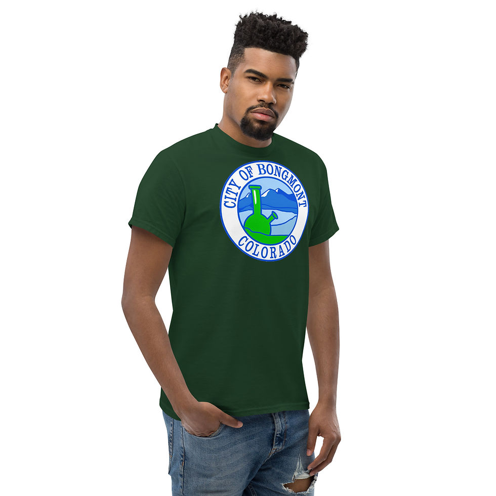 Thumbnail: City of Bongmont Tee – Funny Longmont Colorado Parody Shirt