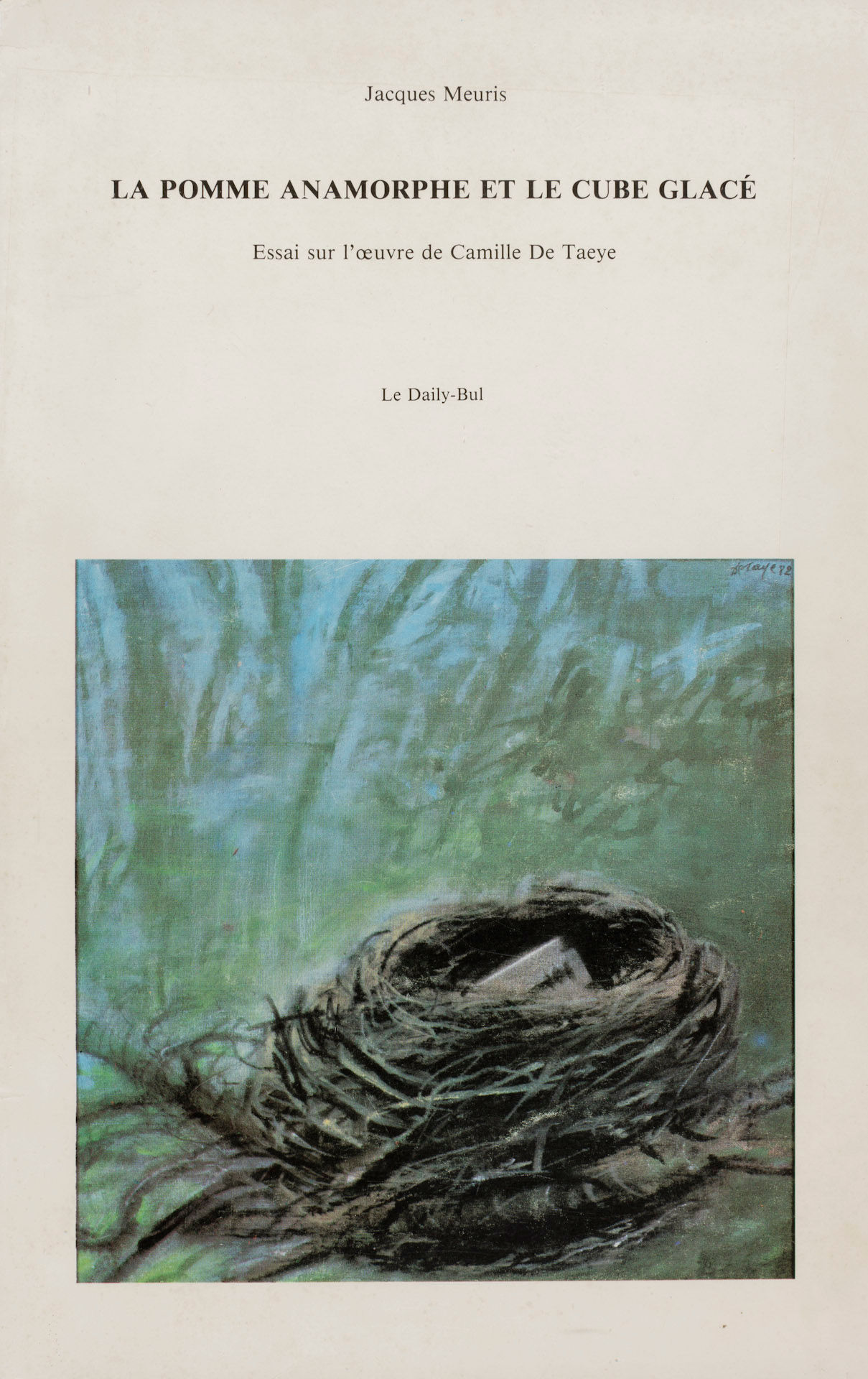 La pomme anamorphe et le cube glacé / Jacques Meuris