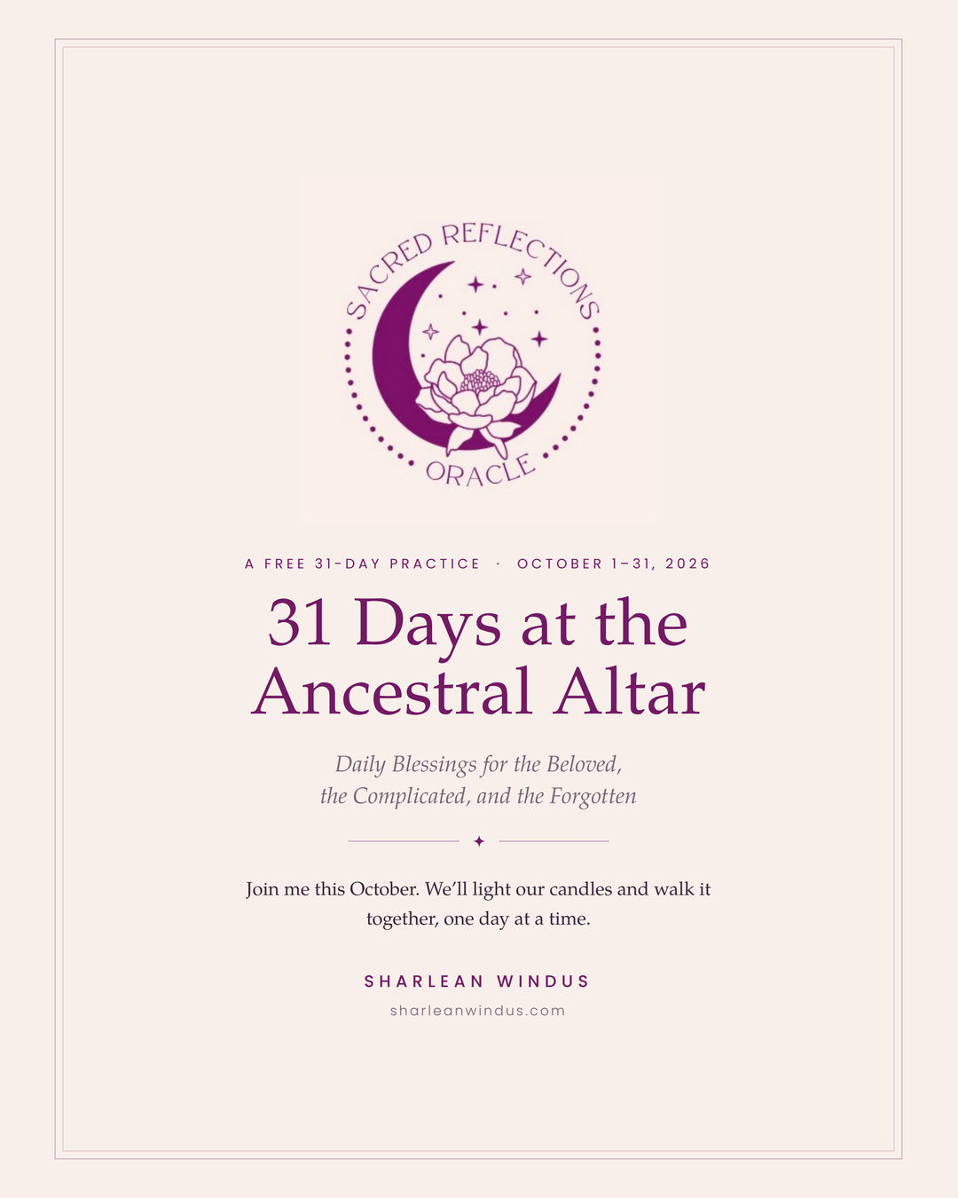 31 Days at the Ancestral Altar-FREE DOWNLOAD