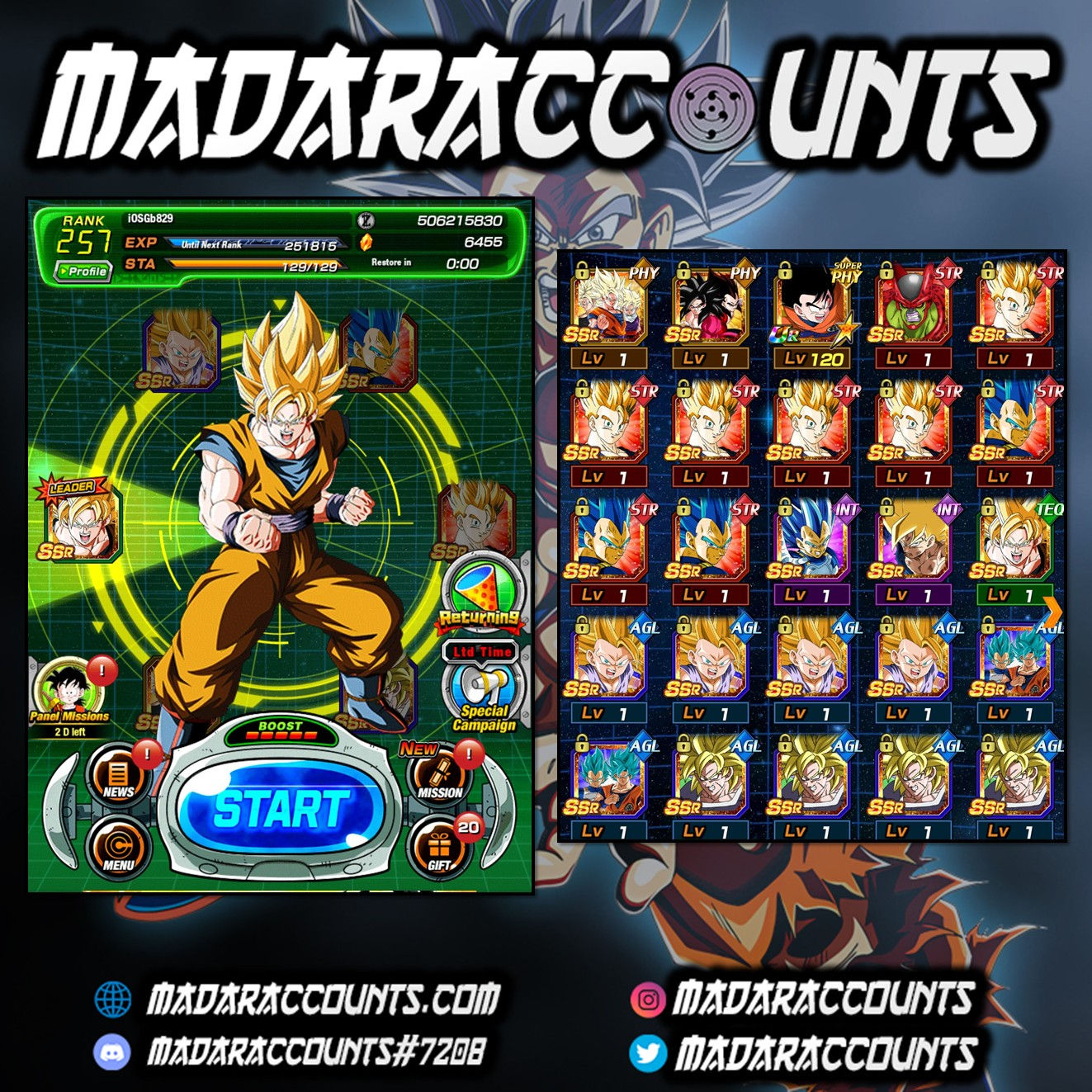 iOS/Global: Legendary Account #829