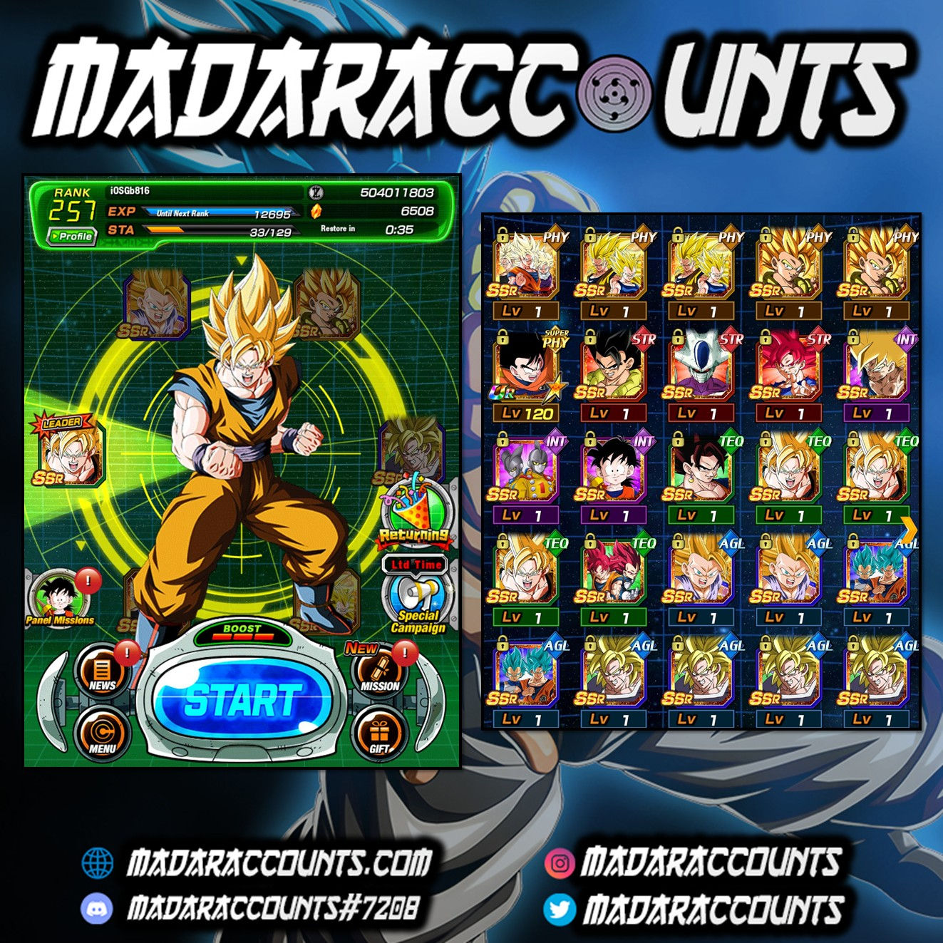 iOS/Global: Legendary Account #816