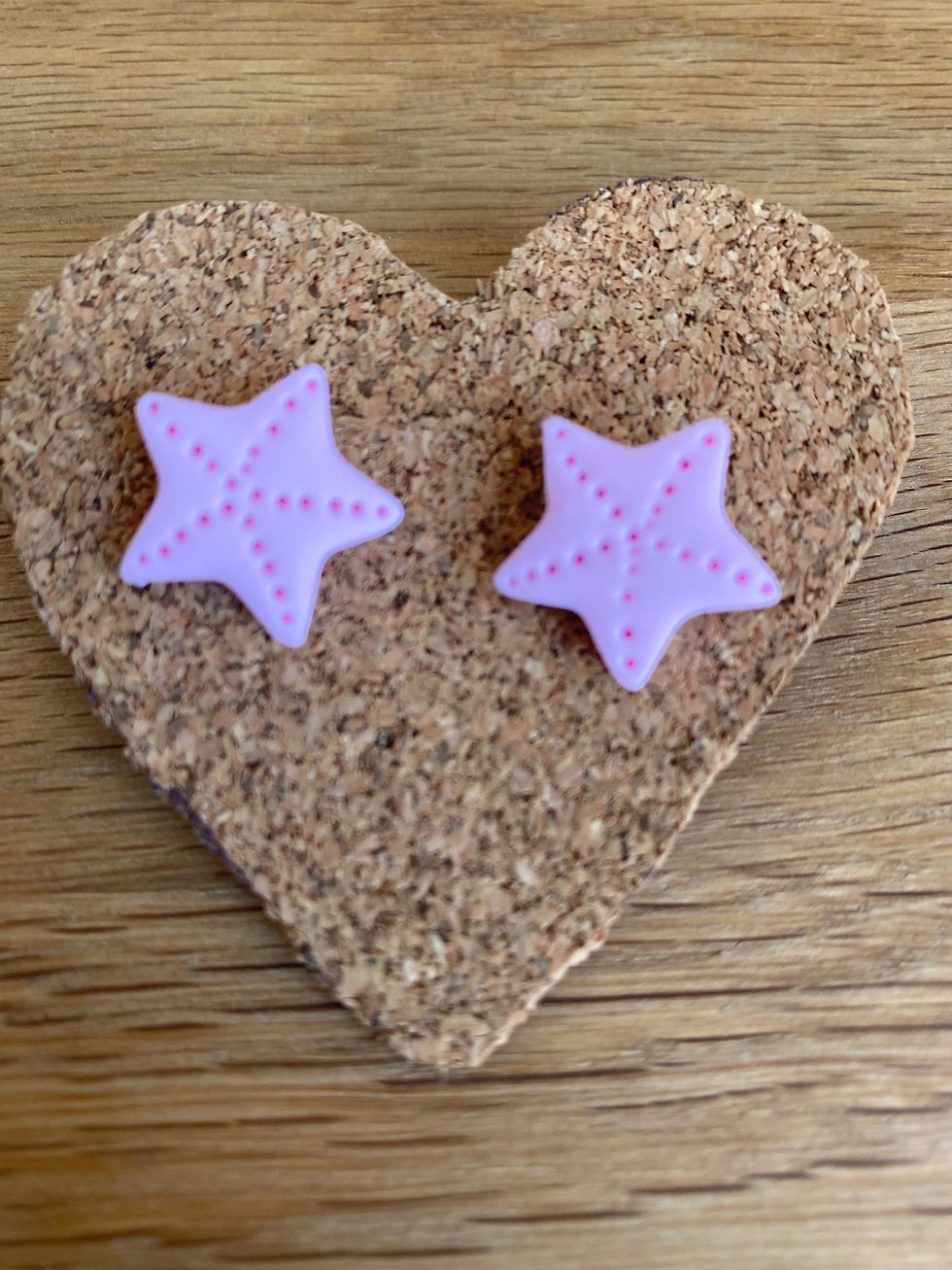 Thumbnail: Lilac or Amber Star Stud earrings 