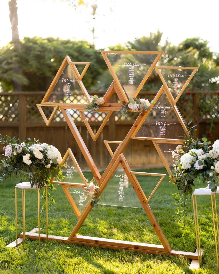 Geometric Triangle Backdrop