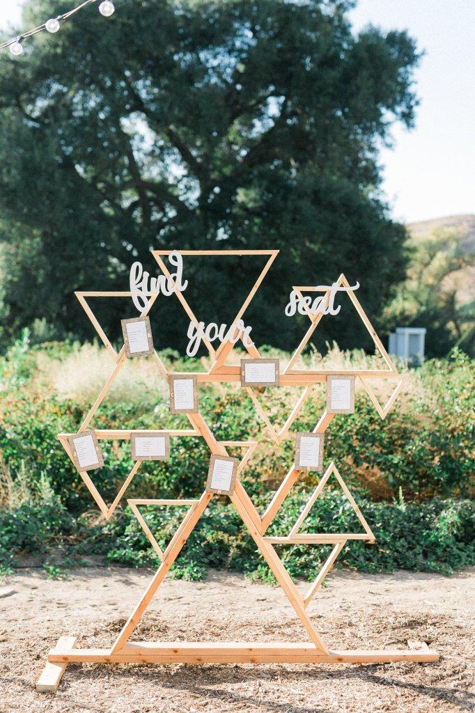 Geometric Triangle Wood Backdrop