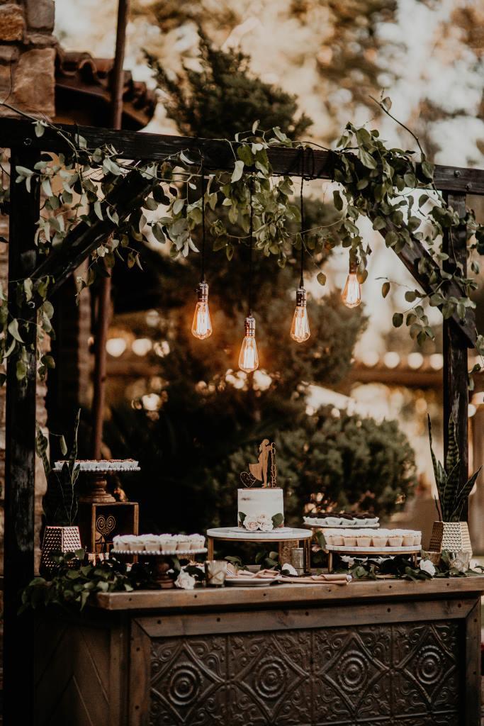 Dark Wood Arbor