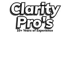 Clarity Pro’s logo – trusted window and pressure washing experts in Centennial, CO