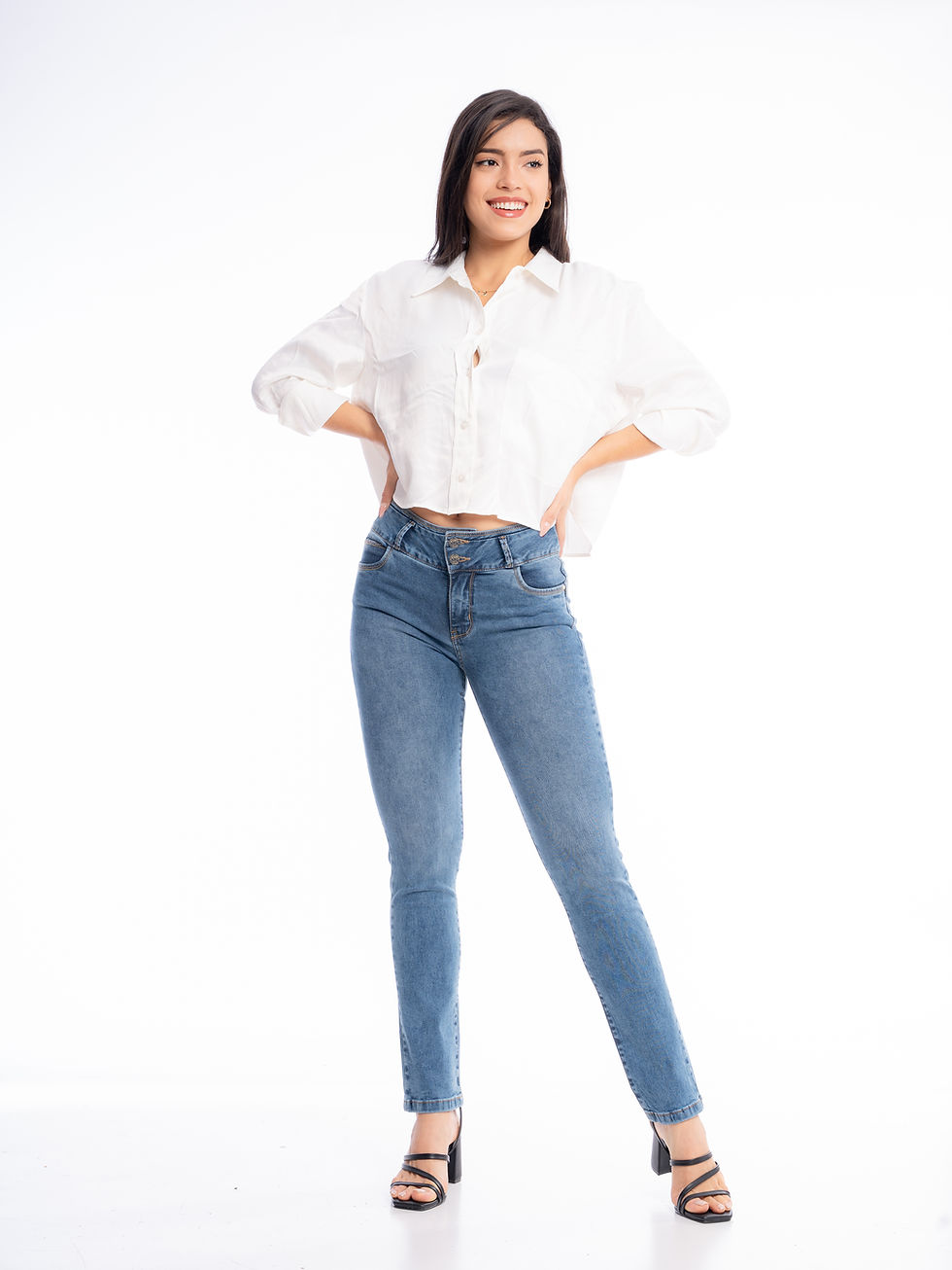 Miniatura: Pantalón Denim Recto Diana
