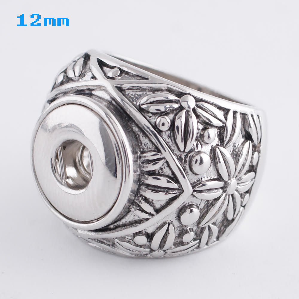 12mm Metal Flowery Ring - Size 7 (12-0967-7)