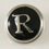 Thumbnail: 18mm/20mm Silver "R" w/Black Background Snap (1820-1268-CO)