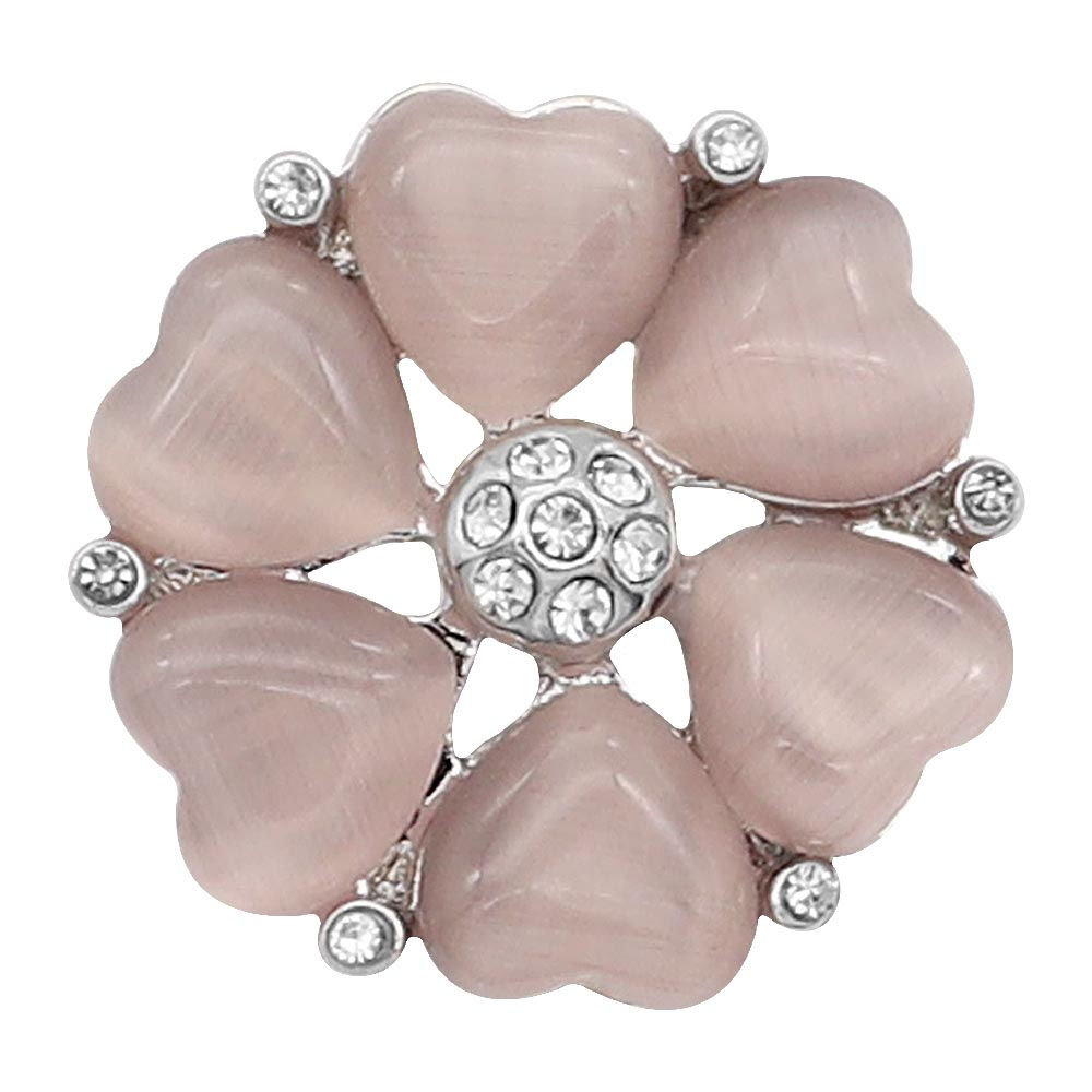 18mm/20mm Pink Hearts Snap (1820-8296C)